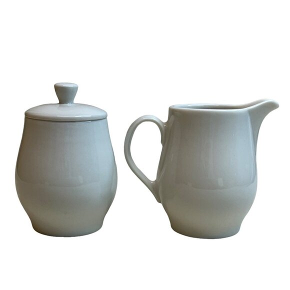 Syracuse Carefree True China Woodbine Covered Sugar & Creamer Set - Picture 3 of 9